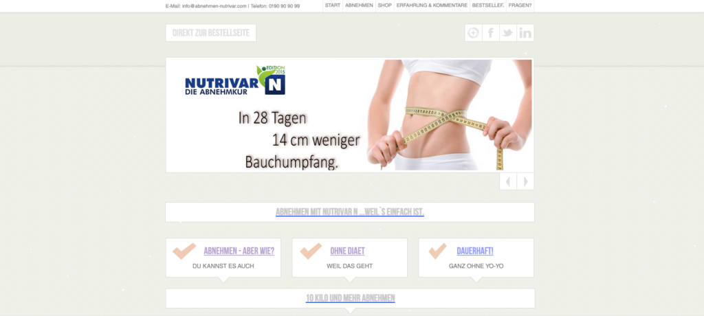 Nutrivar Abnehmen - Shop
