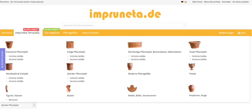 Impruneta - Terracotta - Online-Shop